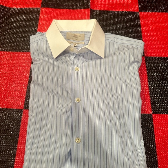 Hawes & Curtis LS shirt
Size 17 x 37
Luxury 2 Ply 100% Cotton 
Extra Slim Fit - Picture 5 of 5